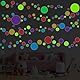 Ambiance Sticker Leuchtender Wandaufkleber für Decke, Kinder, fluoreszierend, bunte Punkte – H65 x L50 cm
