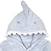 Gerber Baby Hooded Animal Character Bathrobe, Blue Shark, 0-9 Months