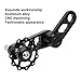 tomvorks Single Speed Chain Tensioner Aluminum Alloy Bike Chain Stabilizer for Folding Bikes (Black)