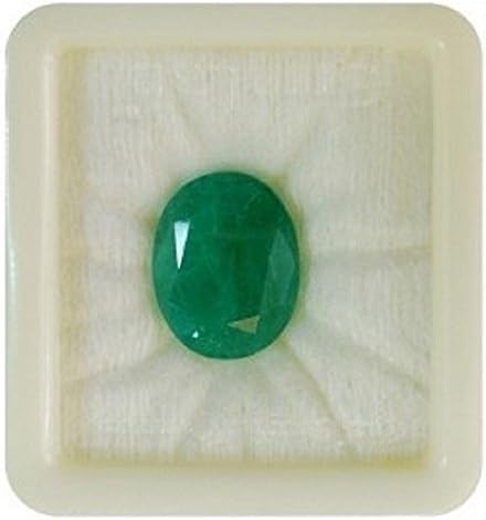 6.25 Ratti Cultured Certified Loose Precious Emerald Panna Gemstone for Men and Women