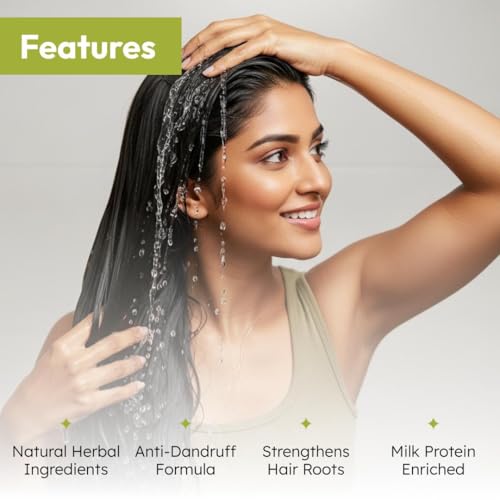 Image of Patanjali Kesh Kanti Milk Protein Hair Cleanser Shampoo, 200ml (Pack of 2)
