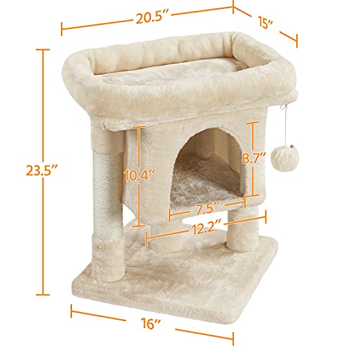Árbol Rascador para Gatos Beige 23.5 Pulgadas miniatura 6