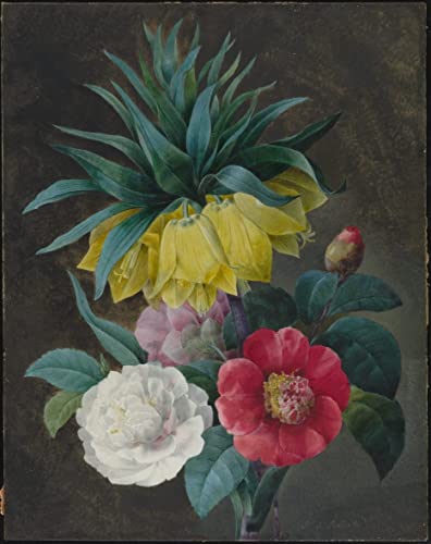 Impression d'affiches Quatre fleurs et un impérial en toile 60x90cm pour décoration