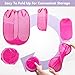 DUCOO Pop Up Hamper, 1 PCS Mesh Pop Up Laundry Hamper, Foldable Mesh Laundry Basket with Space-Saving Design for Home, Dorm, Travel & Storage - Pink