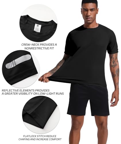 Holure Men's Mesh Quick-Dry Short Sleeve Workout T-Shirt4