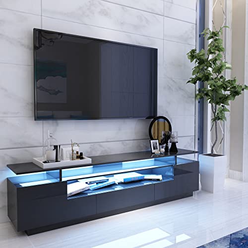 Dmaith Led Tv Stand, Modern Entertainment Center Media Console For Living Room Bedroom #TOP1