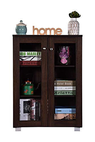 Image of DeckUp Awana Engineered Wood Book Shelf and Display Unit ( Set of 1 ,Walnut, Matte Finish)