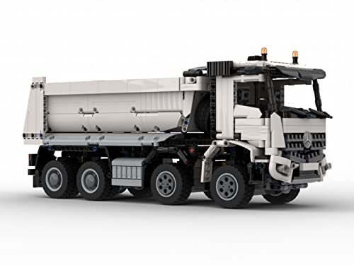 Technik Tipper Model, 1483 Parts Technik 8X4 Tipper Trucks Model Kit, Custom Building Blocks MOC Sujeción Building Blocks Set Compatible con LG Cover