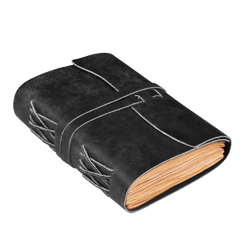 Journal relié en cuir LEATHER VILLAGE carnet vintage idéal homme et femme