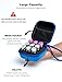 Insulin Peptide Case for Fridge, Vial Holder Storage Organizer for Travel with Hard Shell, Fits Standard 10ml U-100 Vials,Blue (9 Slots)