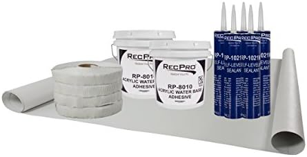 Superflex RecPro RV Rubber Roof Kit | 9.5' Wide | Camper Rubber Roof Kit (35 Feet)