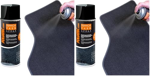 Foliatec Carpet Color Spray - Noir Mat 1x400ml (Lot de 2)