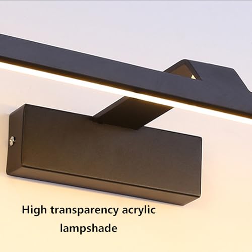 Iluminación de pared interior larga en aluminio y acrílico blanco para espejo de baño moderno 2
