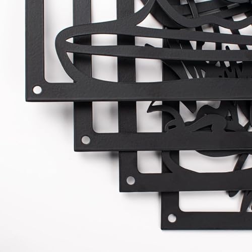 Spalivivre Ensemble De 4 Pièces en Métal Noir, Pour Salon Chambre – vue 6