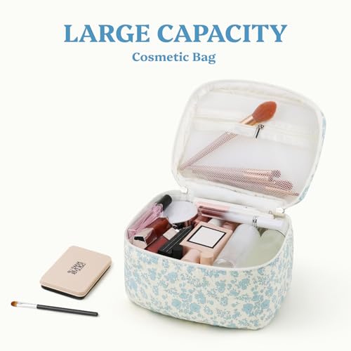 Trousse de toilette pour voyage en coton à motif floral pochette Prite - 5