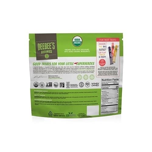 Deebee's Organics Superfruit Freezies, 1.35 Fl Oz, Pack Of 35 #TOP1