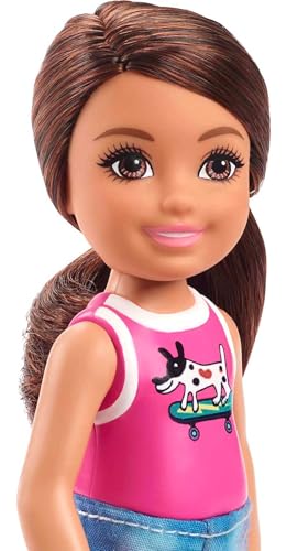 Muñeca Barbie Chelsea 15 cm con falda y zapatos miniatura 2