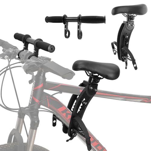 DAJASD Asiento de Bicicleta para niños, Asiento Delantero para Bicicleta para Niños, Asiento Infantil para Bicicleta de Montaña con Pedal Plegable, Silla Bicicleta niño para Niños de 2 a 6 Años