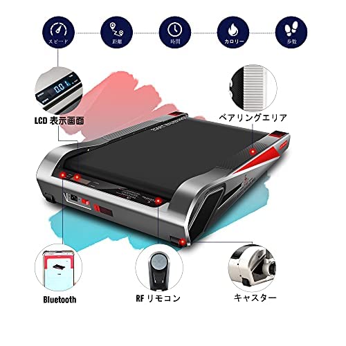 Egofit Walker Plus M1T 電動ウォーキングマシン 最小ルームウォーカー 組立不要トレッドミル ジョギングマシン ルームランナー ウォーキングマシン 健康器具 家庭用 静音 高齢者（シニア）適用 歩行訓練 リハビリ 1-6KM/H 折りたたみ式 収納やすい 軽量 自宅ト 3枚目