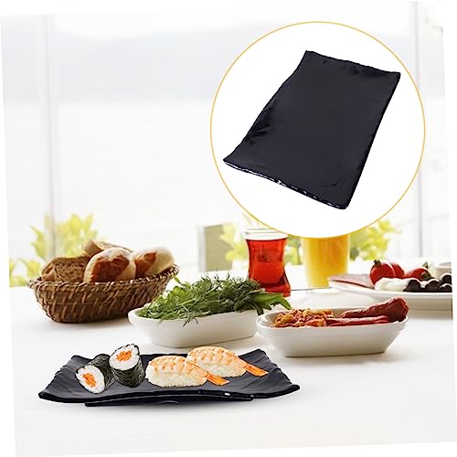 Plato rectangular para sushi negro Cabilock 1 pieza miniatura 3