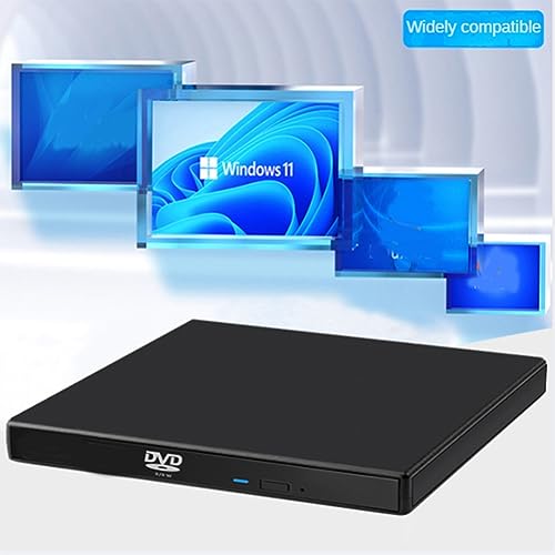 Lecteur CD externe USB double format gravure DVD haute précision pour ordinateur fixe - 5