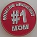 Metal Golf Ball Marker #1 Mom Single Marker Only