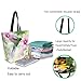 Fashion Extra Large Shoulder Tote Bag, Nature Flowers Hummingbird Canvas Durable Daily Weekender Handle Bag Ideal for Gym Picnic Yoga Beach Travel Kitchen Market Grocery Shopping