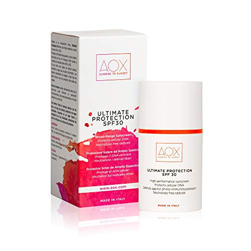 Aox Ultimate Sunscreen Spf30 - Tripla Protezione Dai Raggi Solari Uva E Uvb. Protegge Il Dna Cellulare. Con Ossiresveratrolo, Carnosina Ed Ectoina - 5