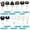 VooGenzek 12 PCS Ignition Keys Kit, Universal Ignition Switch Spare Keys, for Agricultural Excavator Machinery Construction Vehicles Graders Dozers Backhoes #1