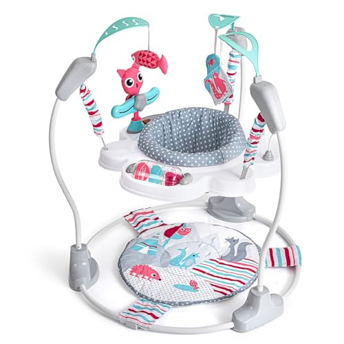 Image of Portable Baby Activity Center Play Center 7-18 Months and Developmental Toys 7-18 Months,Pink