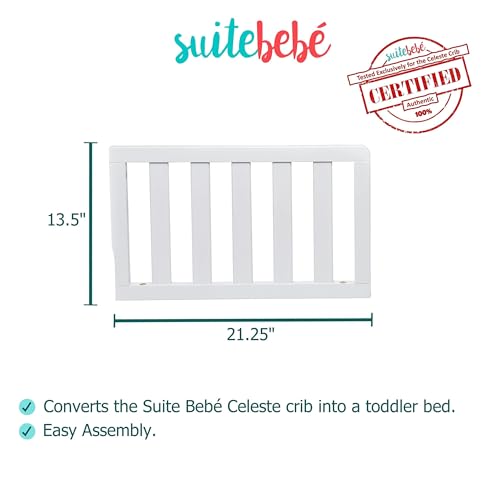 Image of Suite Bebe - Celeste Toddler Guard Rail - White