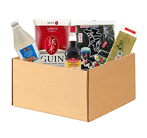 Kit Genérico de Sushi Oriental para Preparo - Esteira de Bambu, A...