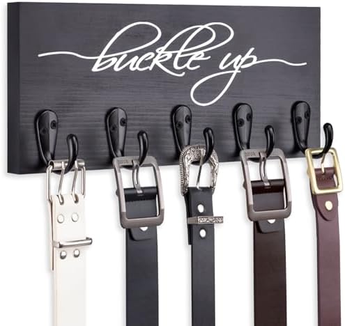 Amazon.com: Est Frontier USA-Made Steel Belt Organizer for Closet ...