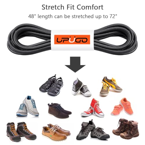 Image of UpUGo Elastic Shoe Laces, No Tie Shoe Laces for All Ages, One Size Fit All