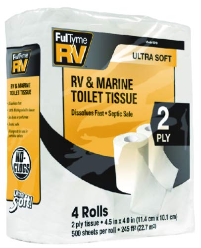 Harvard Marine FT RV & Marine 2 PLY Toilet Tissue Paper 4 Pack/Rolls