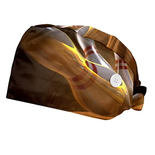 Chapeaux de Travail Boule de Bowling Couvre-Chef Unisexe 2 pièces