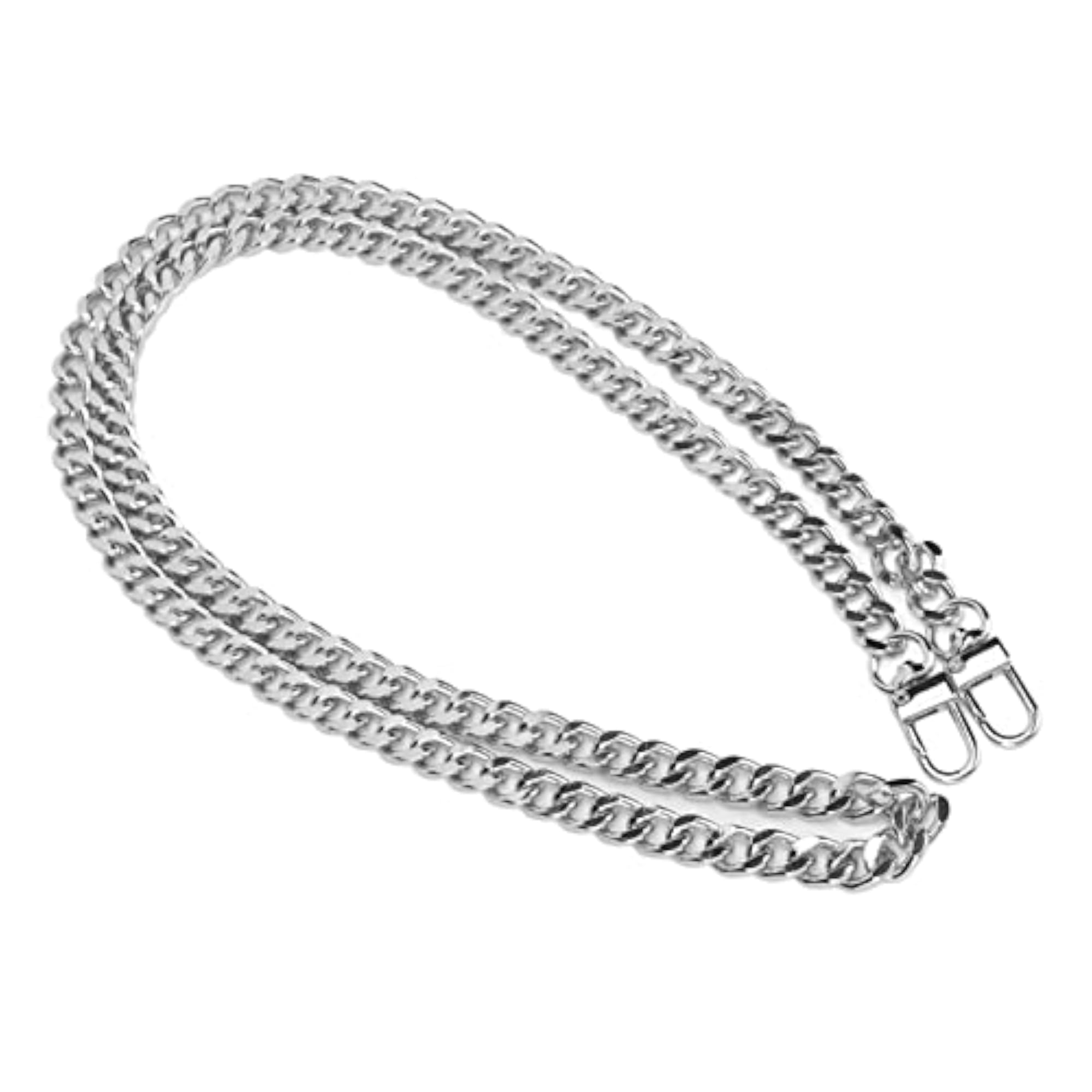 5pc Silver Metal Curb Chain Anklet Set, Rustproof