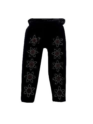 Image of CAMEY Solid Polyester Girls Regular Fit Casual Winter Pull On Warm Jeggings /Leggings