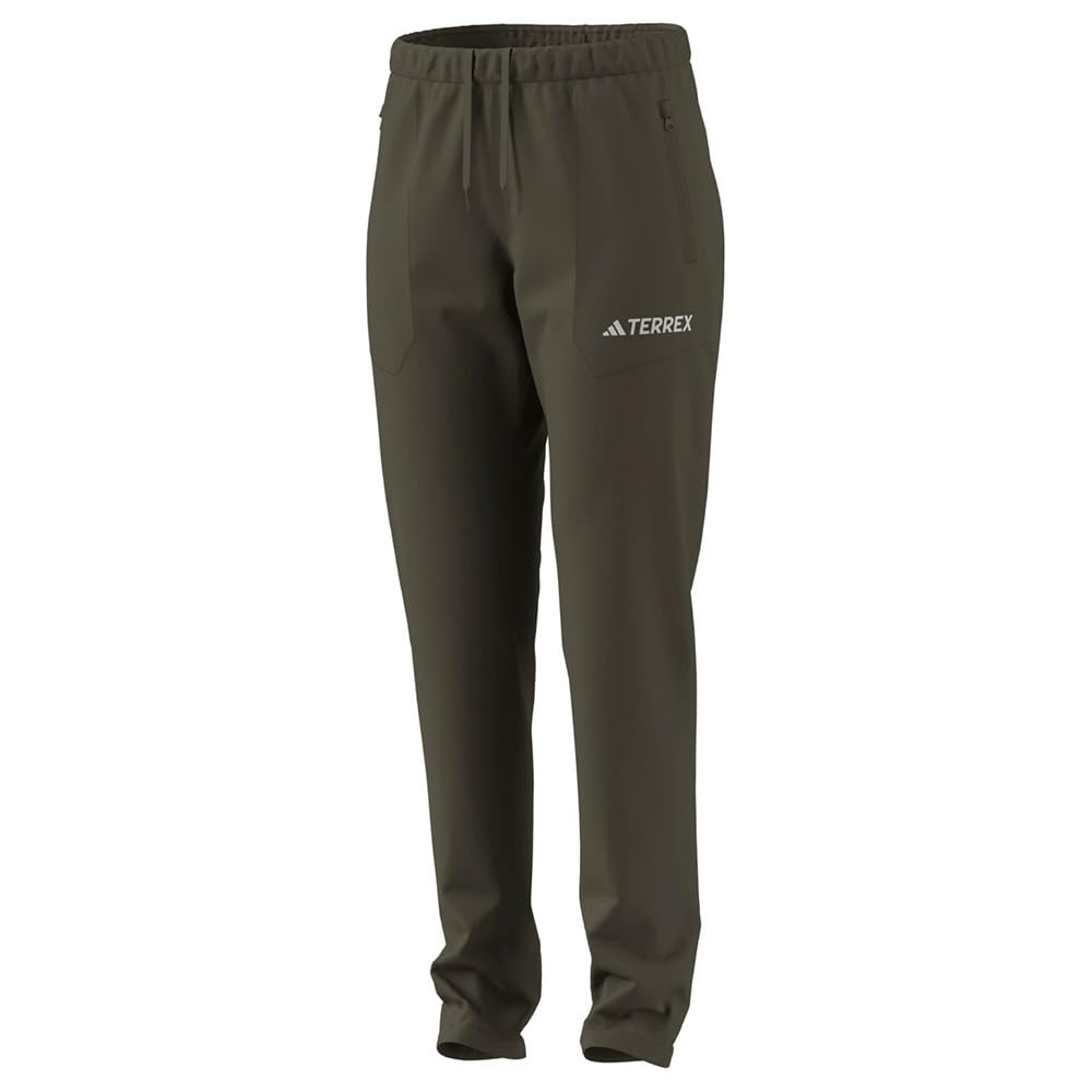 adidas Women's Terrex Multi Essentials Stretch Pants, Olive strata, L