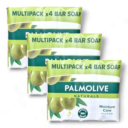 Natural Soap Moisture Care Milk and Olive soap bar 3 x (4x90g)
