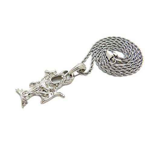 Insane Clown Posse Joker Cards ICP Pendant 2mm 18" 20" 24" Stainless Steel Rope Chain Necklace (18, RC4244)2