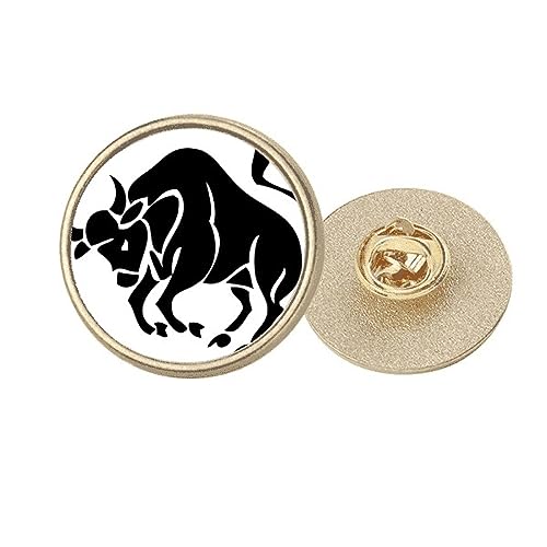 Broche Taureau en métal doré M, le cadeau d'anniversaire astrologique idéal
