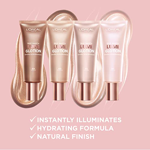 L’oréal Paris Makeup True Match Lumi Glotion, Natural Glow Enhancer, Illuminator Highlighter Skin Tint, For An All Day Radiant Glow, Deep, 1.35 Ounces #TOP4