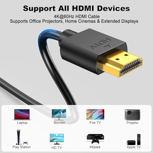 Câbles HDMI 4K de 1,8m anti-interférence pour Xbox et PC - 7