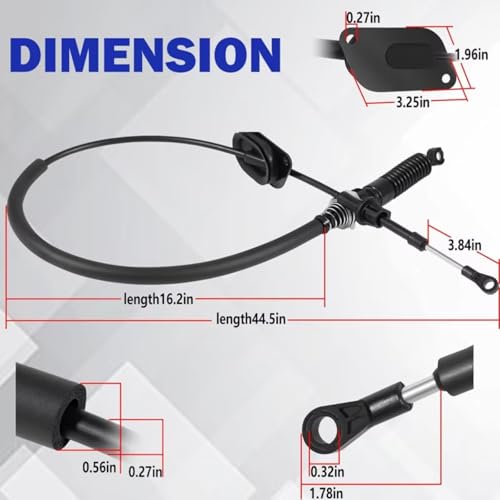 Evite marchas duras con el cable de cambio de marchas para coche Isuzu Rodeo 1998-2004 7