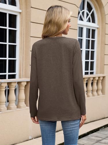 Binshre Cowboy Chic Keyhole Sexy V Neck Country Concert Tops for Women Vintage Western Cowgirl Shirts Casual Long Sleeve Cow Skull Graphic Tees — view 3