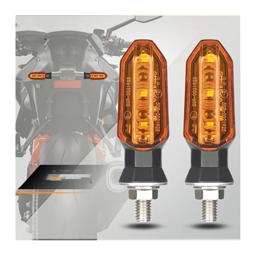 Intermitentes de moto universales para rutas seguras y giros urbanos con luz de 8mm 12V 3