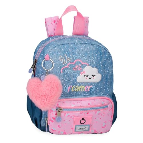 Enso Dreamer Backpack Blue 19x24x10cm Polyester by Joumma Bags, Blue, Rucksack, Blue, Rucksack