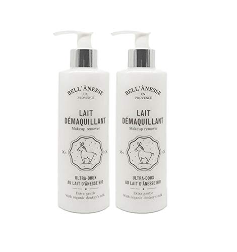 Bell Ânesse Provence Lait Démaquillant au Lait d’Ânesse Bio – Nettoyant Doux & Hydratant – Peaux Sensibles, normales, mixtes et très sèches (Lot de...