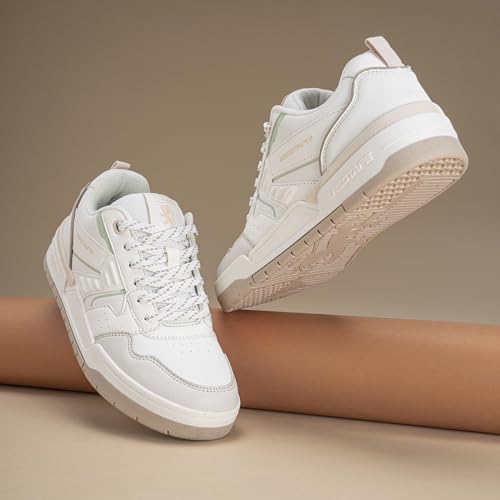Image of Red Tape Casual Sneaker Shoes for Women | Classic Rounded Front & Cushioned Impact White /Pink